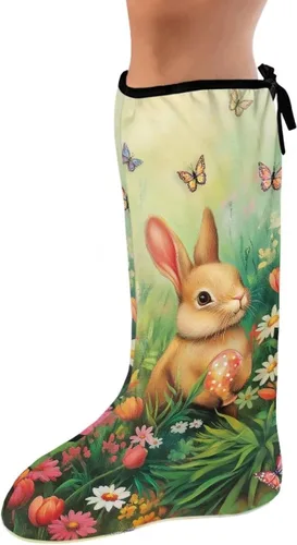Vista 32 de Funda de fundición de pierna verde para pie de gato negro, funda decorativa para patas, regalo del día de San Patricio, debajo de la rodilla, manga