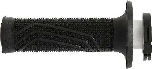Vista 4 de Domino Racing D100 Lock On Grips para motocross Negro
