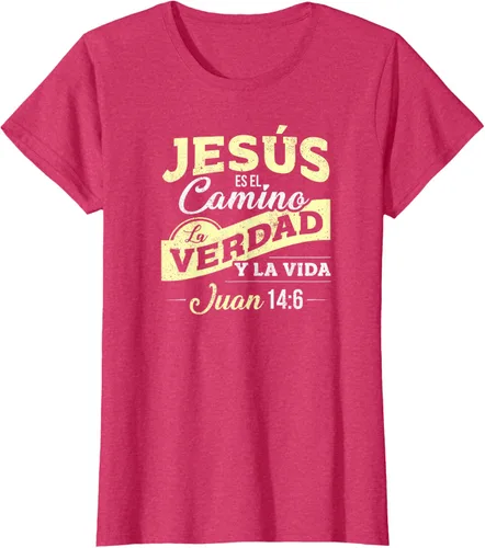 Vista 7 de Camisas de la Biblia de Jesus para los Cristianos Camiseta Española Negro