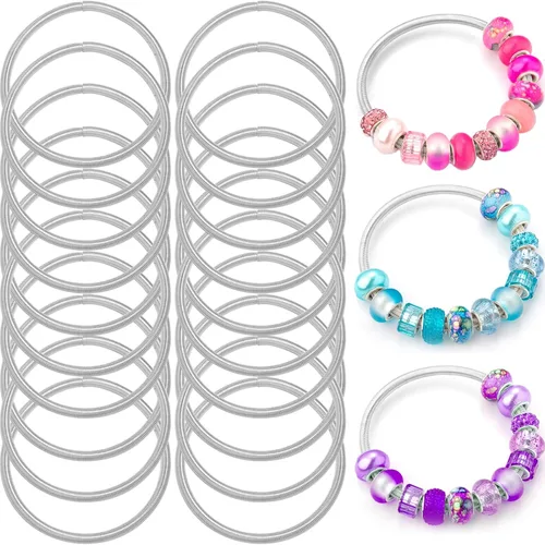 Vista 8 de 10 Piezas Cadenas de Pulsera con Dije de Cadena de Serpiente de 7.87 Pulgadas con Ayudante de Pulsera Pulsera de Serpiente Ajustable con Dije