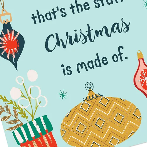 Vista 4 de Hallmark Tarjetas de Navidad de caoba, recuerdos (6 tarjetas con sobres)
