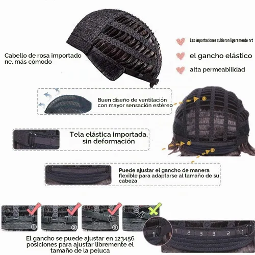 Vista 6 de Pelucas cortas rizadas y esponjosas para mujer, peluca sintética resistente al calor para Halloween, cosplay, peluca de pelo Gris mezclado
