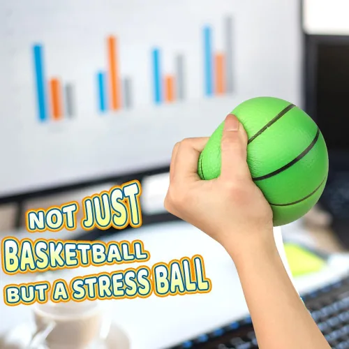 Vista 5 de Dilabnba Mini baloncesto de espuma de 5 pulgadas para niños y adultos, pelota para interiores y exteriores, pelotas de baloncesto reemplazables