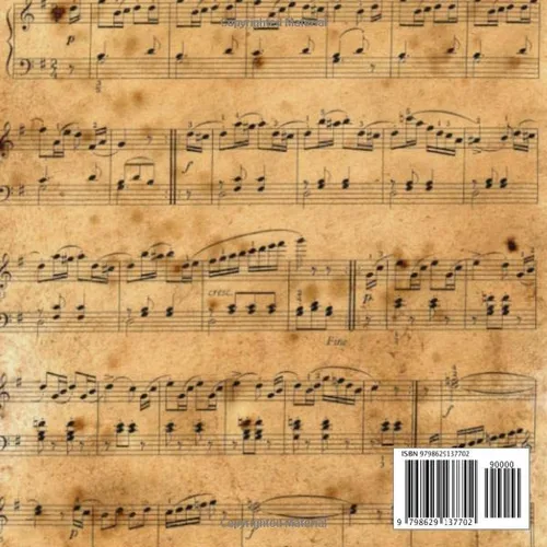 Vista 2 de old aged Scrapbook Music collection Sheets - Paper 8x8 double sided pad 4 design 40 scrapbooking craft Printed Papercrafts - old antique design