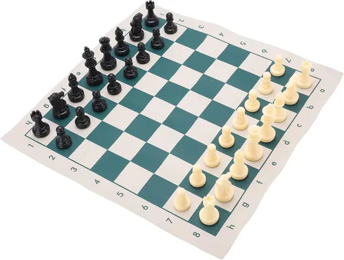 Vista 9 de Generic PVC Portable Chess Travel Portable Folding Chess Sets for Indooroutdoor Play Relaxation