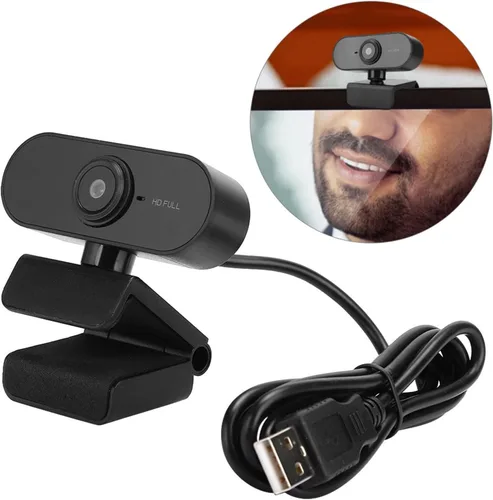 Vista 8 de CiCiglow Cámara de computadora 1080P con micrófono, cámara web USB para computadora portátil, cámara web de transmisión con micrófono, cámara web