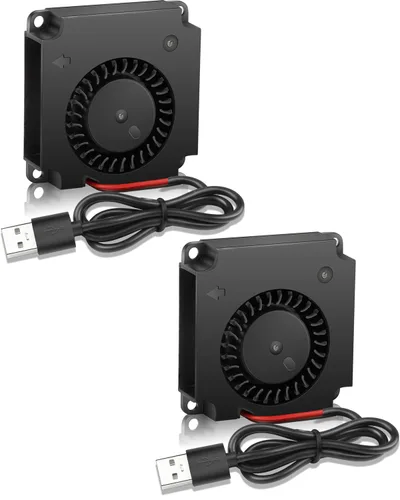Vista 7 de GDSTIME - Ventilador USB de 1.575 in con control de 3 velocidades, alimentación de 5 V CC, paquete de 2 Hydraulic Bearing, L/M/H Adjustable