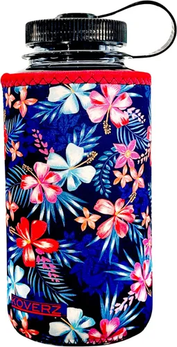 Vista 61 de Funda de neopreno para botella de agua Koverz, funda de neopreno, se ajusta a botellas de agua de 24-30 oz, lavable y reutilizable, tamaño grande