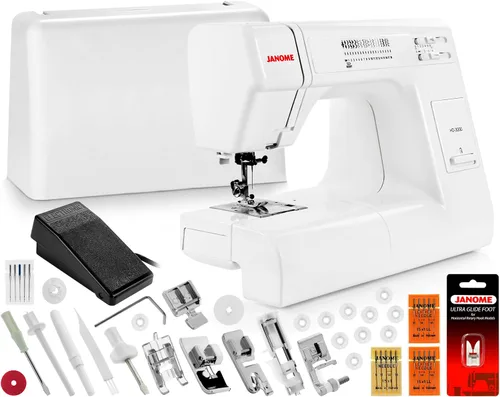 Vista 8 de Janome HD3000 Heavy-Duty máquina de coser con 18 puntadas + Estuche duro