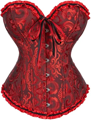 Vista 70 de SZIVYSHI Corsé para mujer, lencería moldeadora, body con cintura de encaje
