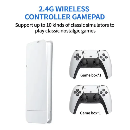 Vista 3 de M15 Retro Game Stick, 4K HDMI Output & Wireless Controller Plug and Play Video Game Console with 30000+ Games, Arcade Game Console (128G)
