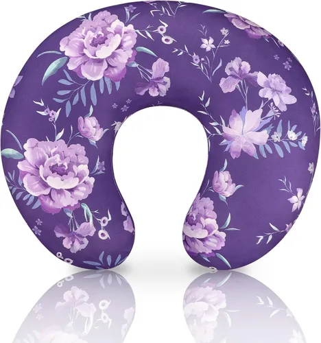 Vista 9 de Funda de almohada de lactancia, funda de almohada de lactancia materna para bebés, niñas y niños, funda de almohada elástica suave para lactancia