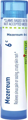 Vista 11 de Boiron Mezereum 12C Medicina homeopática para la congestión nasal - 80 pellets Single-medicine homeopathic pellets for Nasal Congestion. Size: 80