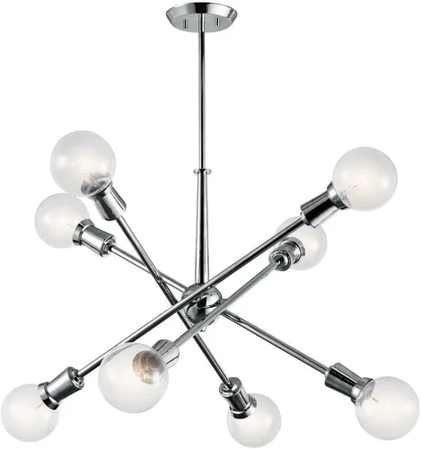 Vista 10 de Kichler Armstrong 26" 8 luces Candelabro Latón Natural