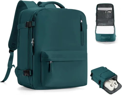 Vista 51 de VGCUB Mochila grande de viaje para trabajo, negocios, mochila para computadora portátil aprobada para vuelo, para mujeres y hombres, mochila