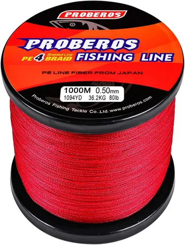 Vista 12 de Sedal trenzado de 4 hebras, más fuerte, multifilamento, de polietileno, trenzado, para agua salada, 6 lb - 100 lb, 100 m - 300 m - 500 m, súper