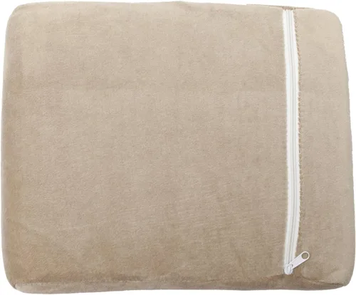 Vista 5 de PCP Almohada cervical de espuma viscoelástica tamaño viaje con funda extraíble, color beige