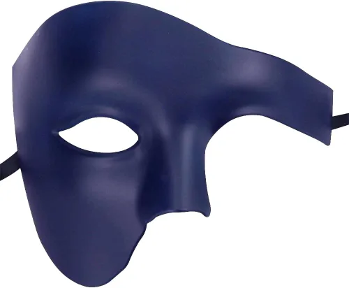 Vista 16 de Thmyo Half Face - Máscara de mascarada de carnaval veneciano para hombre, diseño vintage de Phantom of the Opera