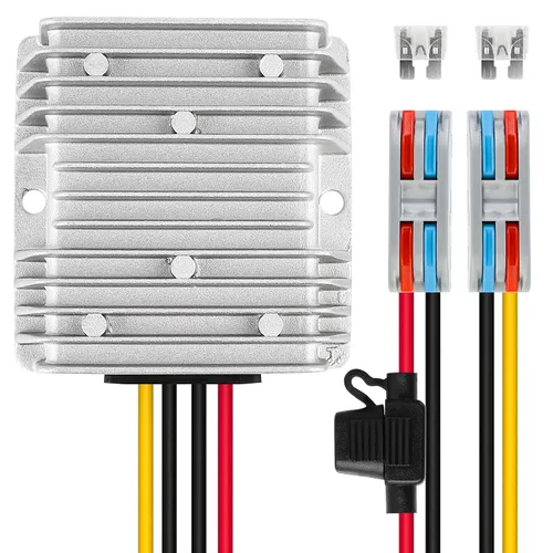 Vista 7 de Convertidor reductor de voltaje DC 8V-40V a 12V 3A 36W Regulador de voltaje automático reductor de voltaje, convertidor de potencia, módulo