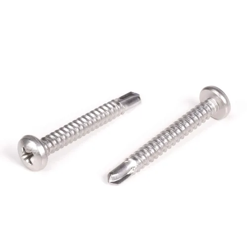 Vista 38 de THE CIMPLE CO Tornillo autoroscante de cabeza combinada #8, 1 pulgada de longitud, acero inoxidable 410 con cabeza hexagonal y Phillips, tornillo