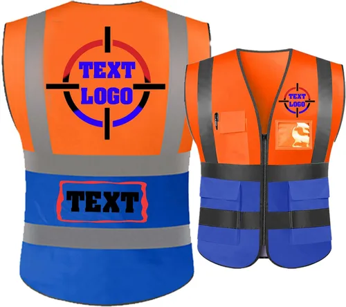 Vista 7 de Personalized High Reflective Safety Vest Custom Hi Vis Safety Vest Men Women Construction Workwear Security Vest