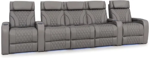 Vista 27 de Seatcraft Luminis LT - Asiento de cine en casa, reclinable, color rojo
