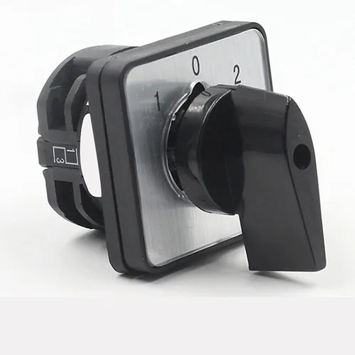 Vista 3 de Interruptor selector de cambio universal, interruptor de transferencia de potencia, 3 posiciones 4 terminales, LW8-10 D101/1 220V 10A Motor