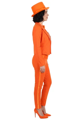 Vista 4 de Disfraz para Mujer de Lloyd Christmas Naranja de Dumb and Dumber Multicolor