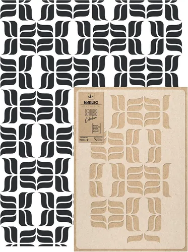 Vista 7 de NAKLEO Plantilla de pintura de pared de tamaño grande, 23.2 x 37.4 pulgadas, plantilla hexagonal de plástico reutilizable, papel tapiz