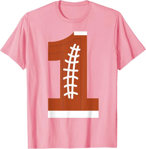 Vista 69 de 1st Birthday Football Ball Boys Camiseta de regalo de 1 año Negro