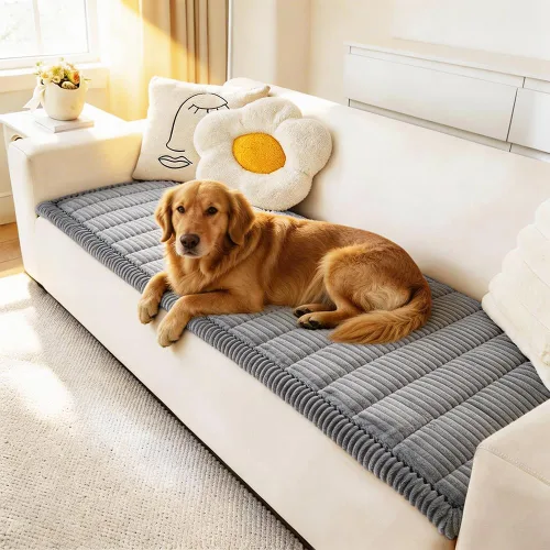 Vista 17 de Awjcsv Funda para Sofá para Perros Lavable, Fundas de Sofá Peludas para Mascotas para Sofá de 3 Cojines, Funda Antideslizante para Sofá