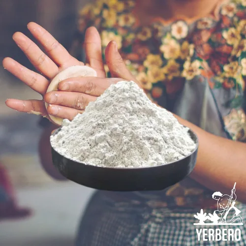 Vista 4 de Yerbero - Cal Mexicana (Polvo de Lima) 4 oz (114 gr) Cal Mexicana Para Nixtamal o Sazonador Mexicano Calidad Premium Para Nixtamalización