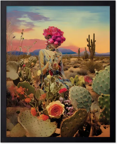 Vista 39 de Poster Master Póster de retrato de mujer, estampado de mariposa retro, arte de collage, arte femenino, arte femenino, arte moderno, arte floral