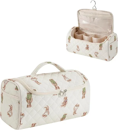 Vista 10 de RSRSLEII Bolsa de viaje acolchada para herramientas para el cabello, compatible con Dyson Airwrap y Shark Flexstyle, estuche de almacenamiento