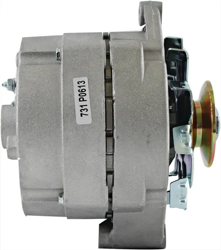 Vista 2 de Generador de tractor de 63 amperajes alternador de 1 cable con polea de 1/2 pulgada compatible con/reemplazo para John Deere Case, 400-12455