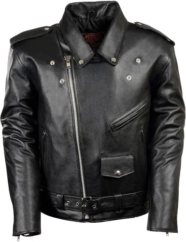 Vista 9 de Milwaukee cuero para hombre motocicleta