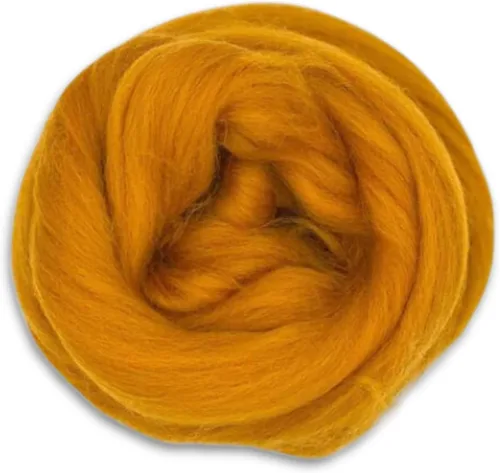 Vista 12 de Revolution Fibers Lana Corriedale teñida 8.2 onzas de parte superior de lana peinada de primera calidad 26 micras, 100% lana Corriedale pura