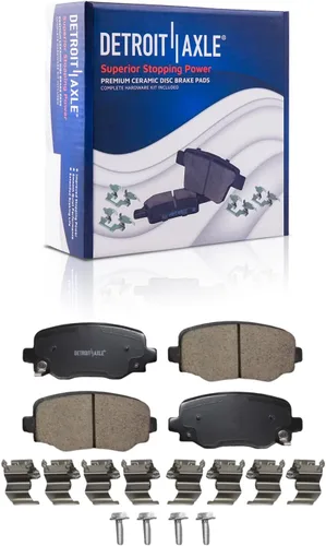 Vista 9 de Detroit Axle - Kit de freno trasero para Toyota Camry 2012-2017, Avalon Lexus ES300h ES350 2013-2018, repuesto de pastillas de freno de cerámica