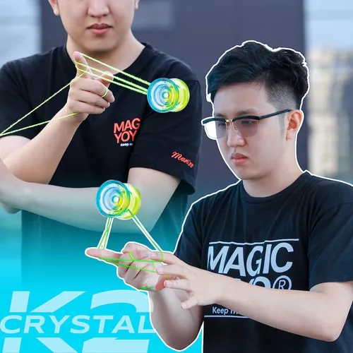Vista 9 de Yoyo sensible K2 para niños y principiantes con giros suaves y diseño de giro de dedos+yoyo k2 para principiantes, reemplazo de yoyos de doble
