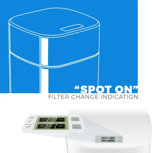 Vista 4 de PureDrop Cartuchos de filtro de agua de repuesto de prefiltro de 3 etapas para debajo del fregadero de ultrafiltración CUW4 (sin membrana incluida)