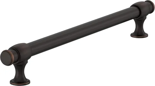 Vista 43 de Amerock Mango de gabinete Bronce champán 3-3/4 pulgadas (96 mm) de centro a centro Winsome paquete de 1 unidad Tirador de cajón Manija