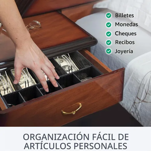 Vista 4 de Volcora Bandeja para cajones de efectivo – 11.7 x 10.3 x 2.3 pulgadas – Bandeja de repuesto de 4 billetes / 5 monedas – Cajones totalmente