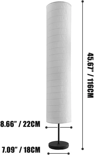 Vista 6 de Lámpara de pie de papel, lámpara de pie, lámpara de pie de papel, decoración de habitación, farol de luz para dormitorio, tocador, sala de estar