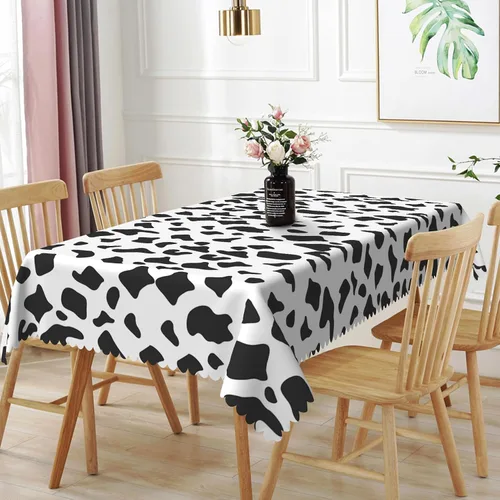 Vista 11 de Mantel rectangular de 60 x 120 pulgadas, estampado de pájaros en ramas, mantel decorativo impermeable y resistente a las manchas, para cocina