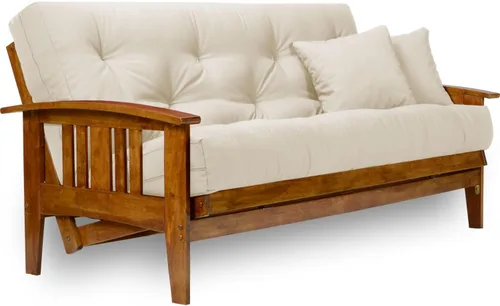 Vista 13 de sofá cama estilo westfield - Tamaño queen, colchón de 8 pulgadas, Madera Noble
