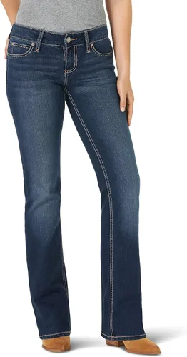 Vista 14 de Wrangler Jeans para mujer Cash de tiro medio con dobladillo ventilado Ultimate Riding espíritu americano