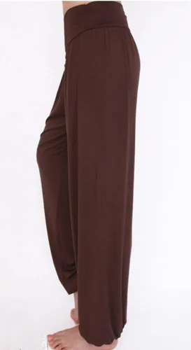 Vista 3 de Pantalones de algodón modal para mujer de AvaCostume, pantalones suaves para practicar yoga o deportes.