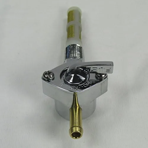 Vista 3 de Válvula de cierre de combustible de púas de manguera recta NPT filtrada NPT de 1/4 pulgadas para motocicleta - Manguera de combustible ID de 1/4