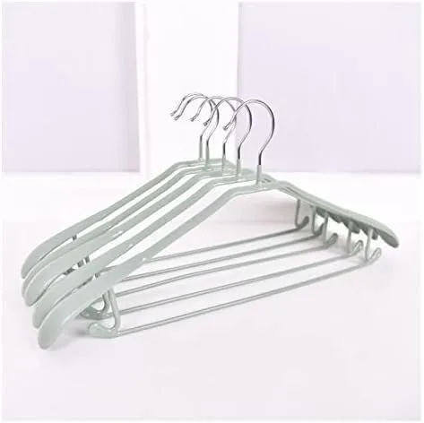 Vista 17 de Perchero organizador de ropa, perchas de ropa / perchas para abrigos, 10 perchas de metal antideslizante sin costuras para el hogar para colgar ropa