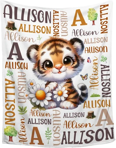 Vista 14 de Manta de conejo personalizada para niños y niñas, manta de bebé ultra suave, regalo personalizado, decoración de manta con nombre, 30 x 40 pulgadas